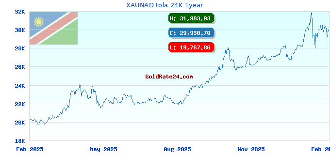 XAUNAD tola 24K 1year