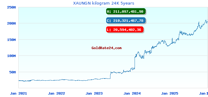 XAUNGN kilogram 24K 5years