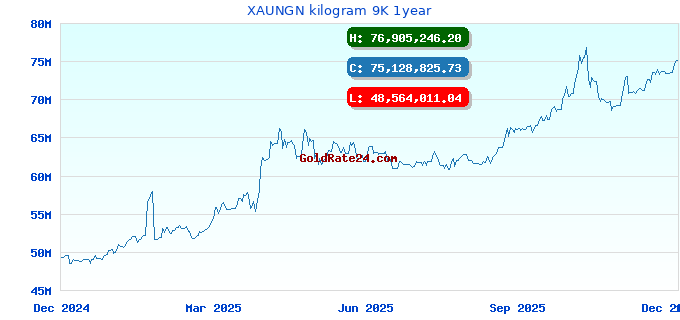XAUNGN kilogram 9K 1year