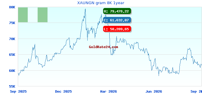 XAUNGN gram 8K 1year