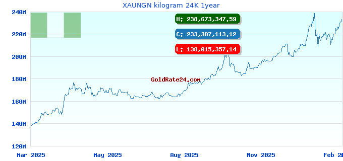 XAUNGN kilogram 24K 1year