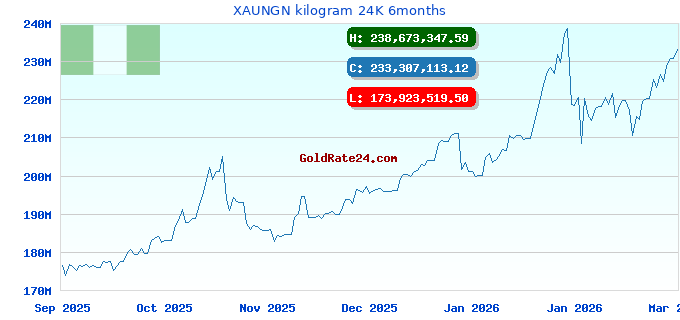 XAUNGN kilogram 24K 6months