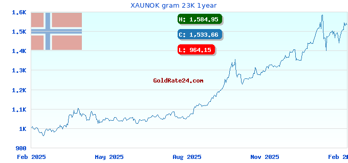 XAUNOK gram 23K 1year