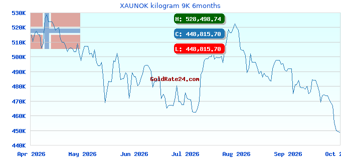 XAUNOK kilogram 9K 6months
