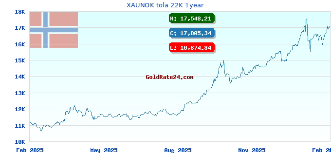 XAUNOK tola 22K 1year