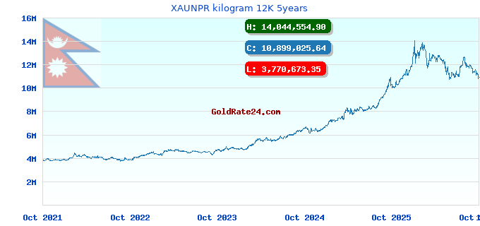 XAUNPR kilogram 12K 5years