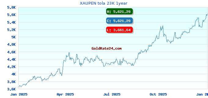 XAUPEN tola 23K 1year