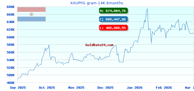 XAUPYG gram 14K 6months