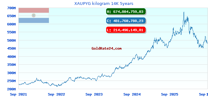 XAUPYG kilogram 14K 5years
