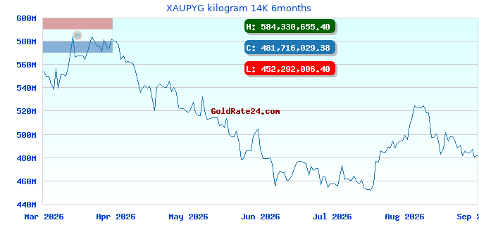 XAUPYG kilogram 14K 6months