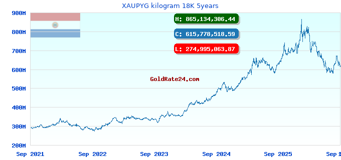 XAUPYG kilogram 18K 5years