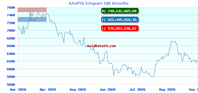 XAUPYG kilogram 18K 6months