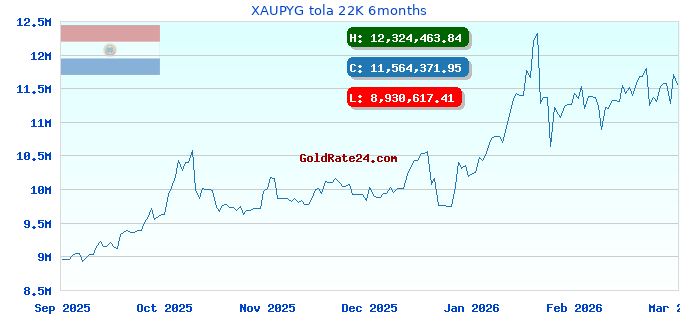 XAUPYG tola 22K 6months