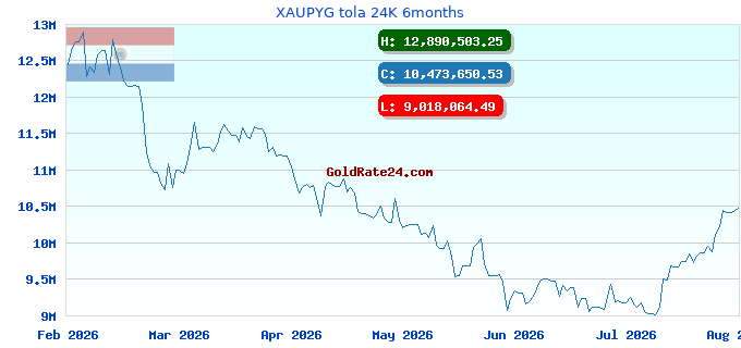XAUPYG tola 24K 6months