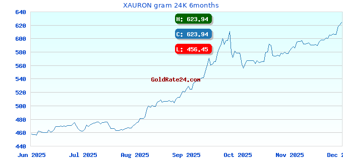 XAURON gram 24K 6months