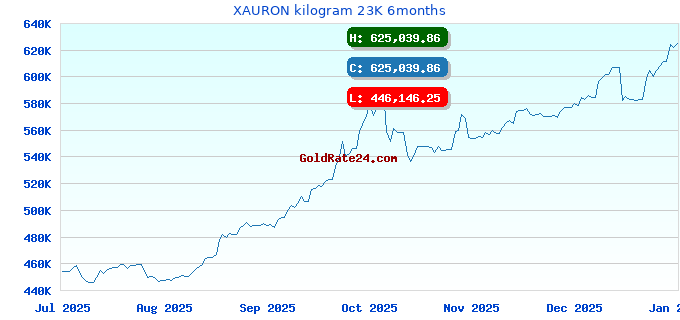 XAURON kilogram 23K 6months