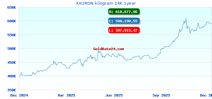 XAURON kilogram 24K 1year