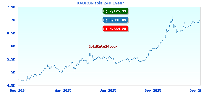 XAURON tola 24K 1year