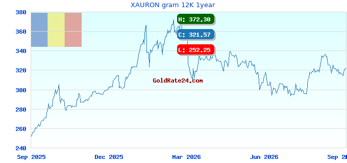 XAURON gram 12K 1year
