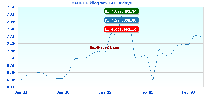 XAURUB kilogram 14K 30days