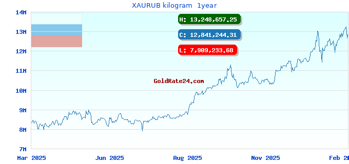 XAURUB kilogram 1year