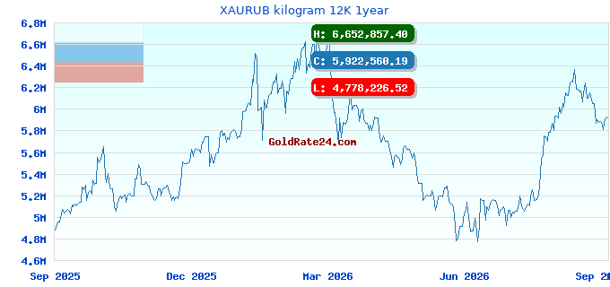 XAURUB kilogram 12K 1year