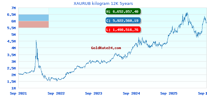 XAURUB kilogram 12K 5years