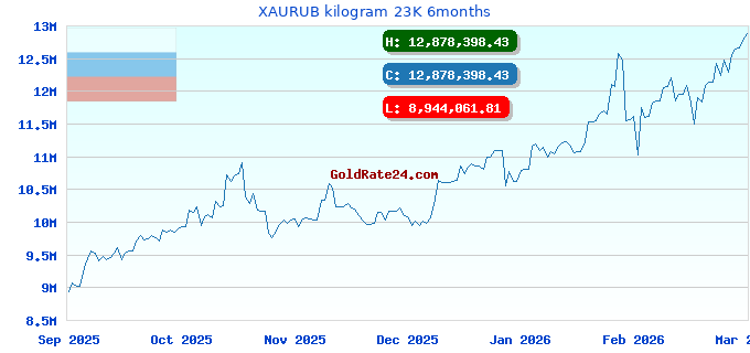 XAURUB kilogram 23K 6months