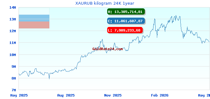 XAURUB kilogram 24K 1year
