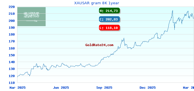 XAUSAR gram 8K 1year
