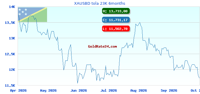 XAUSBD tola 23K 6months