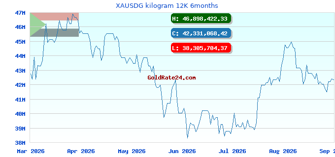 XAUSDG kilogram 12K 6months