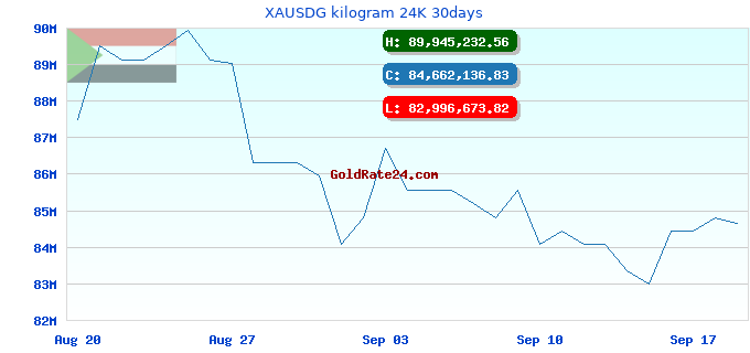 XAUSDG kilogram 24K 30days