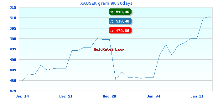 XAUSEK gram 9K 30days