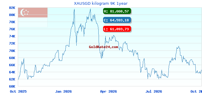 XAUSGD kilogram 9K 1year