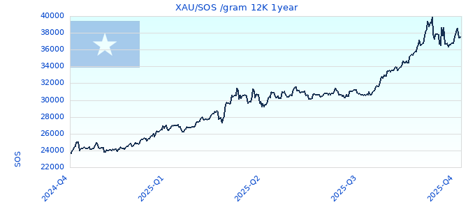 XAU/SOS /gram 12K 1year