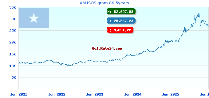XAUSOS gram 8K 5years