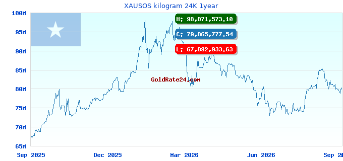 XAUSOS kilogram 24K 1year