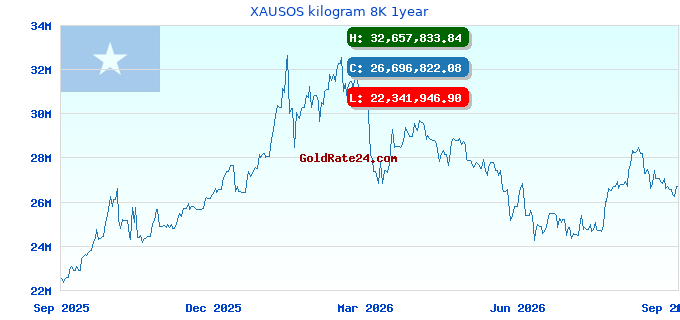 XAUSOS kilogram 8K 1year