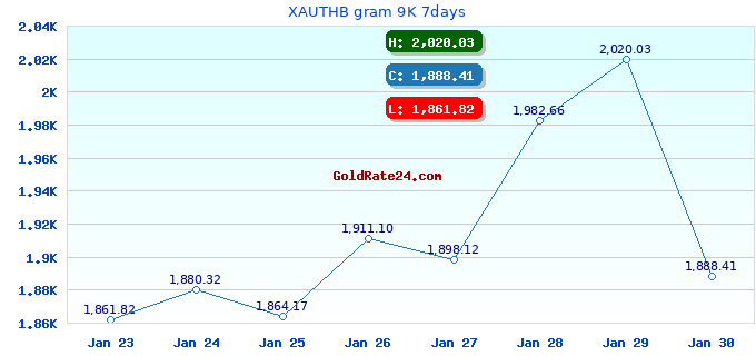 XAUTHB gram 9K 7days