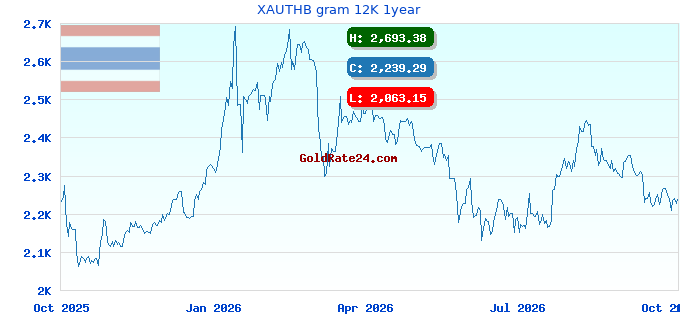 XAUTHB gram 12K 1year
