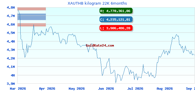 XAUTHB kilogram 22K 6months