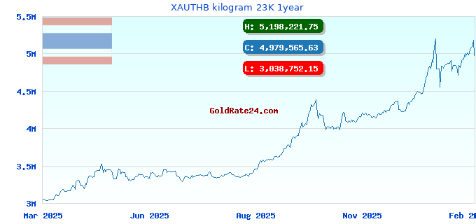XAUTHB kilogram 23K 1year