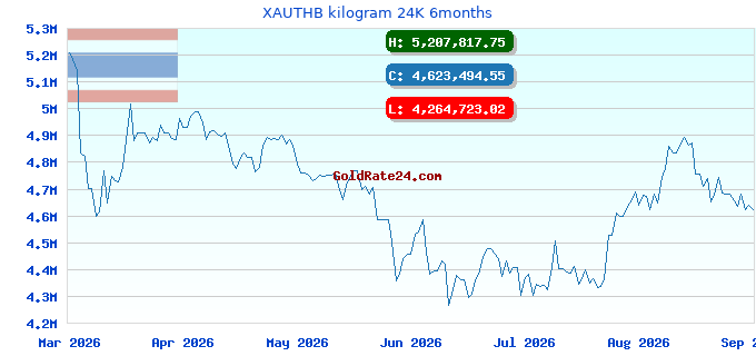 XAUTHB kilogram 24K 6months
