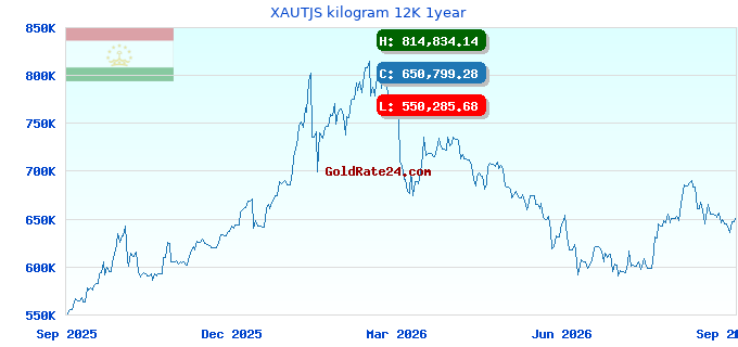 XAUTJS kilogram 12K 1year