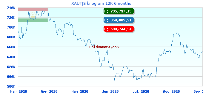 XAUTJS kilogram 12K 6months
