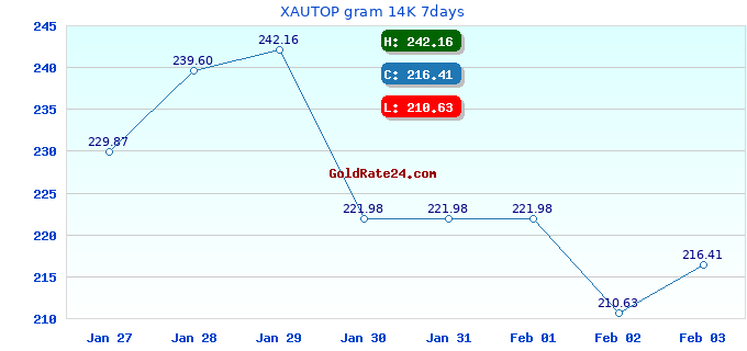 XAUTOP gram 14K 7days