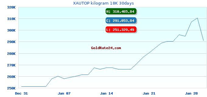 XAUTOP kilogram 18K 30days