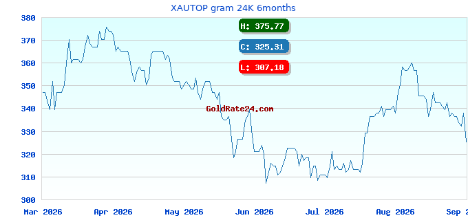 XAUTOP gram 24K 6months