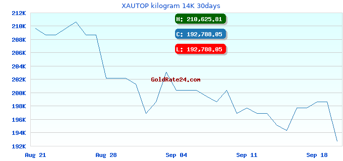 XAUTOP kilogram 14K 30days